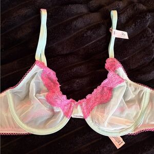 NWT Victoria's Secret Tease Unlined Demi Bra 36B